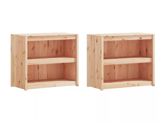 Armoires de cuisine d'extérieur 4 pcs bois de pin massif
