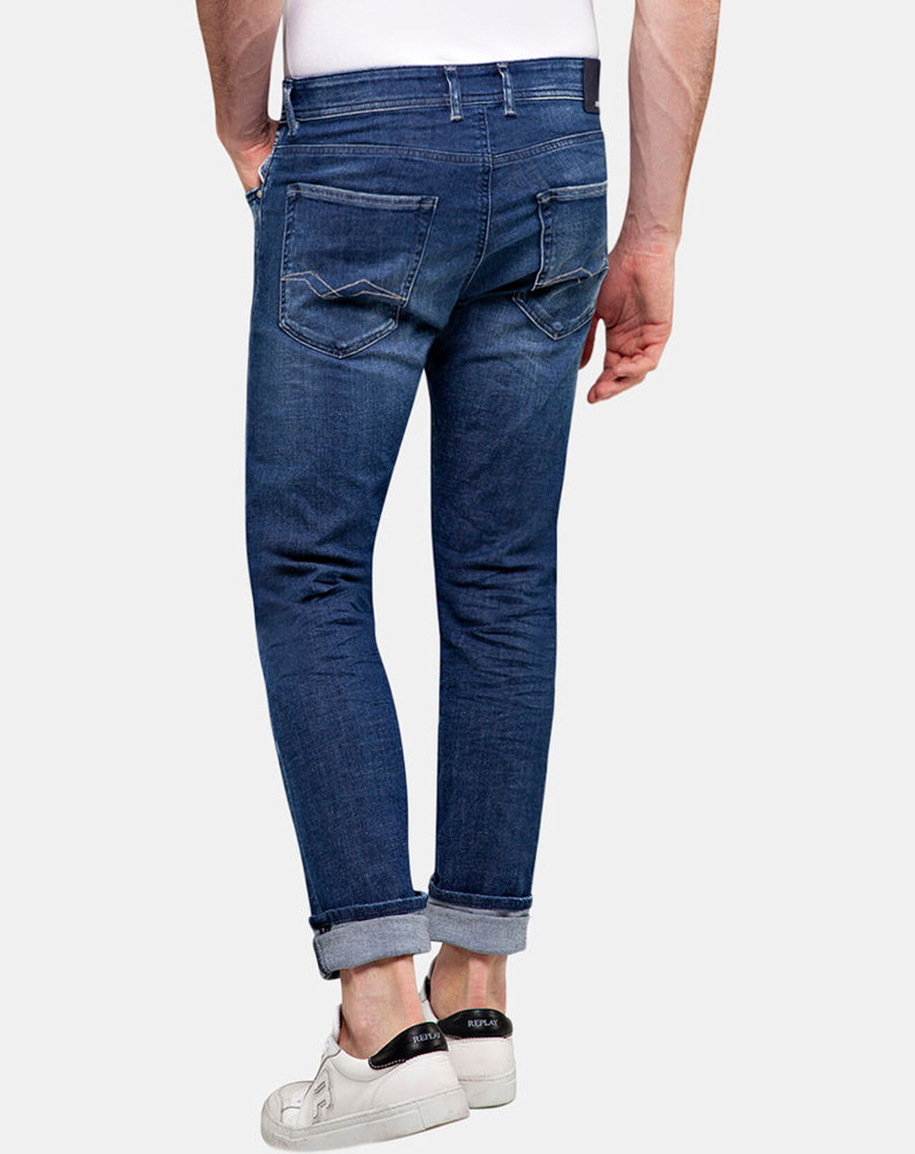 Replay Jean Droit Grover bleu foncé