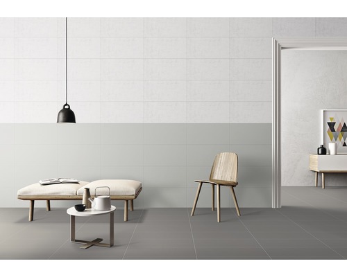 Porseleinen steengoed wand- en vloertegel 30 x 60 cm Matrix S. wit Plain R10A
