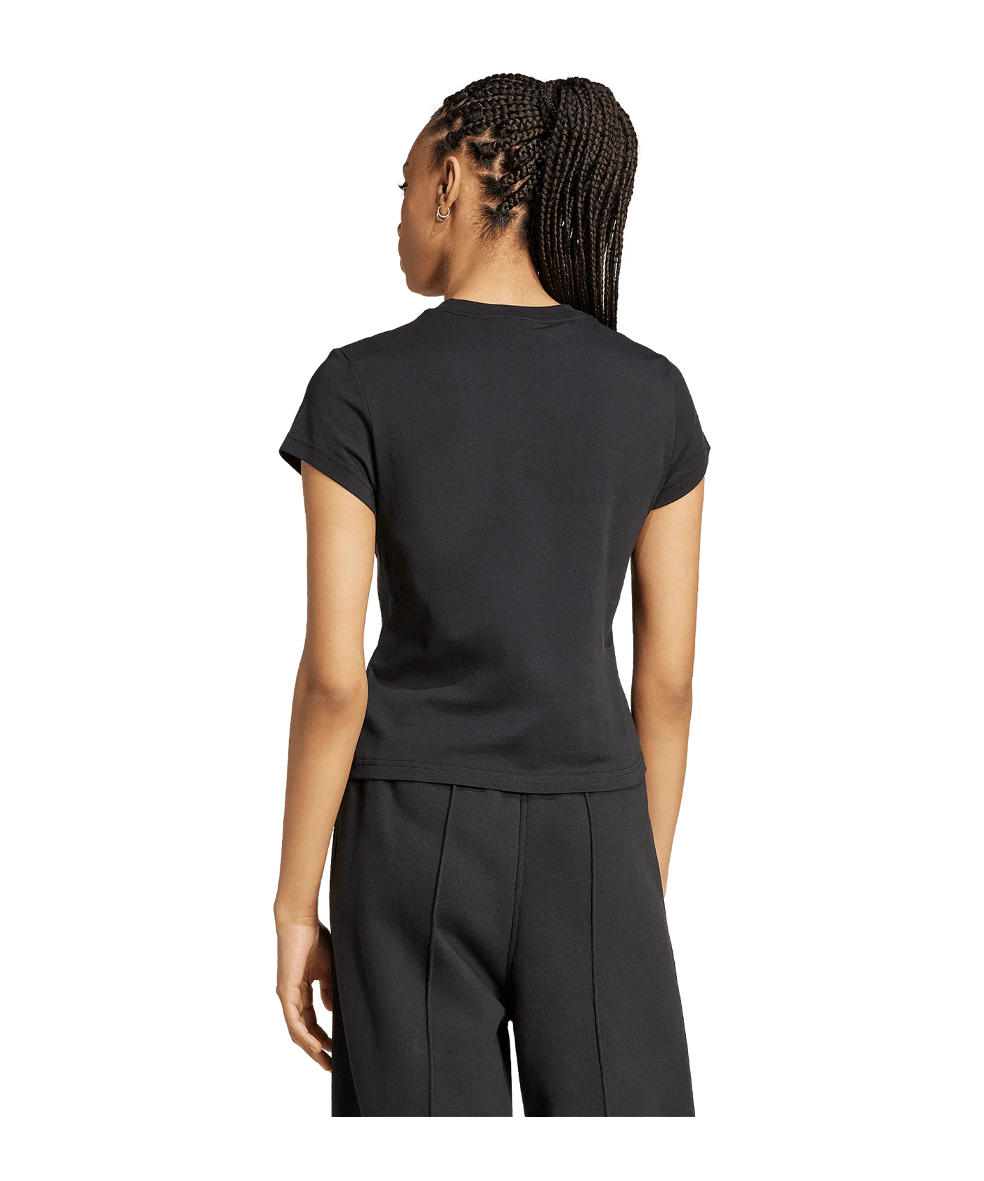adidas Originals Essential Slim T-Shirt Damen Schwarz
