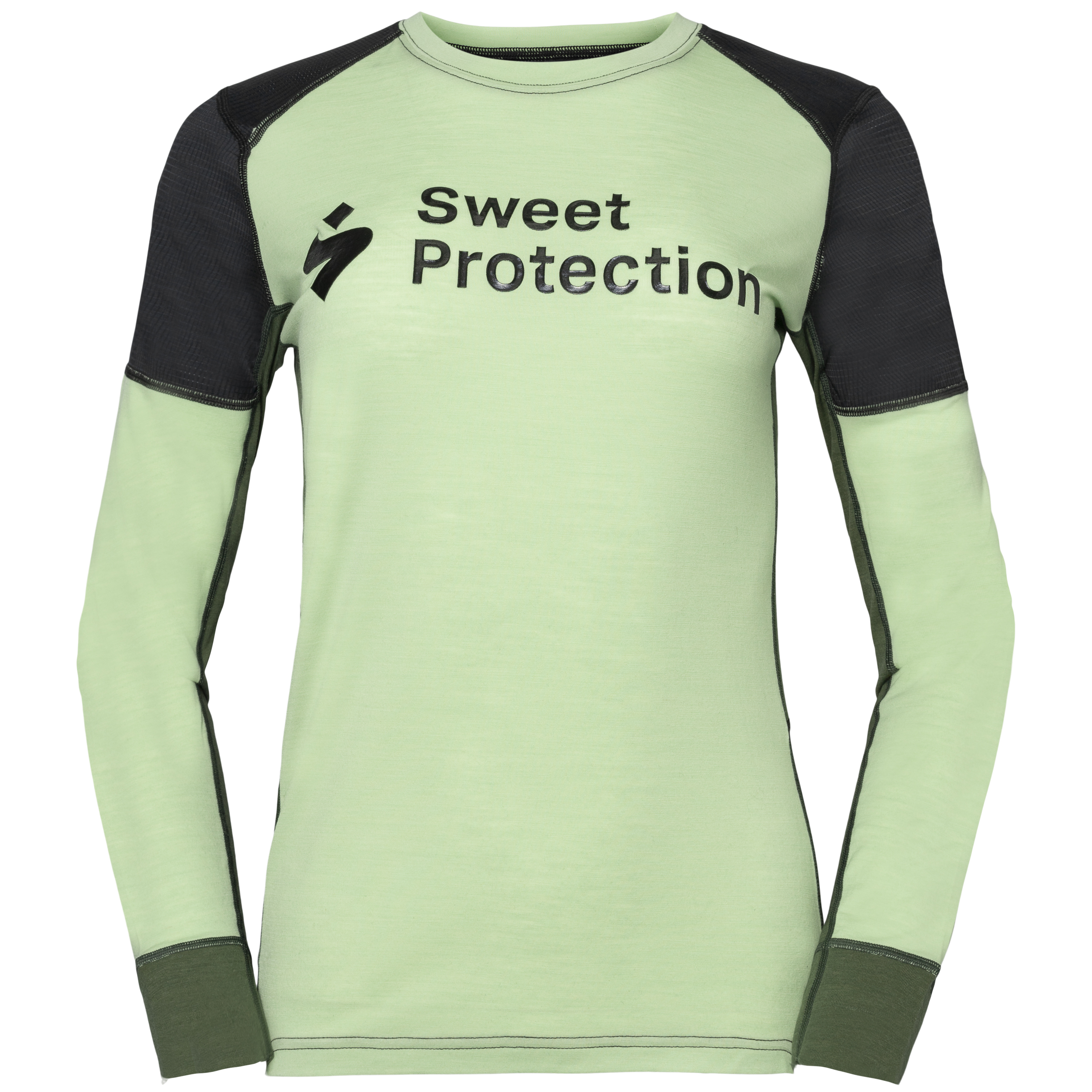 Hunter Merino Hybrid LS Jersey Dame Lichen
