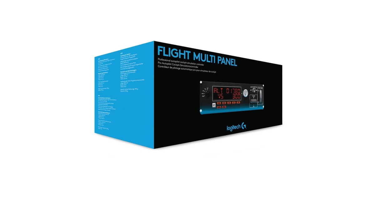 Logitech GSaitek Pro Flight Multi Panel instrumentenpaneel  (Zwart, PC)