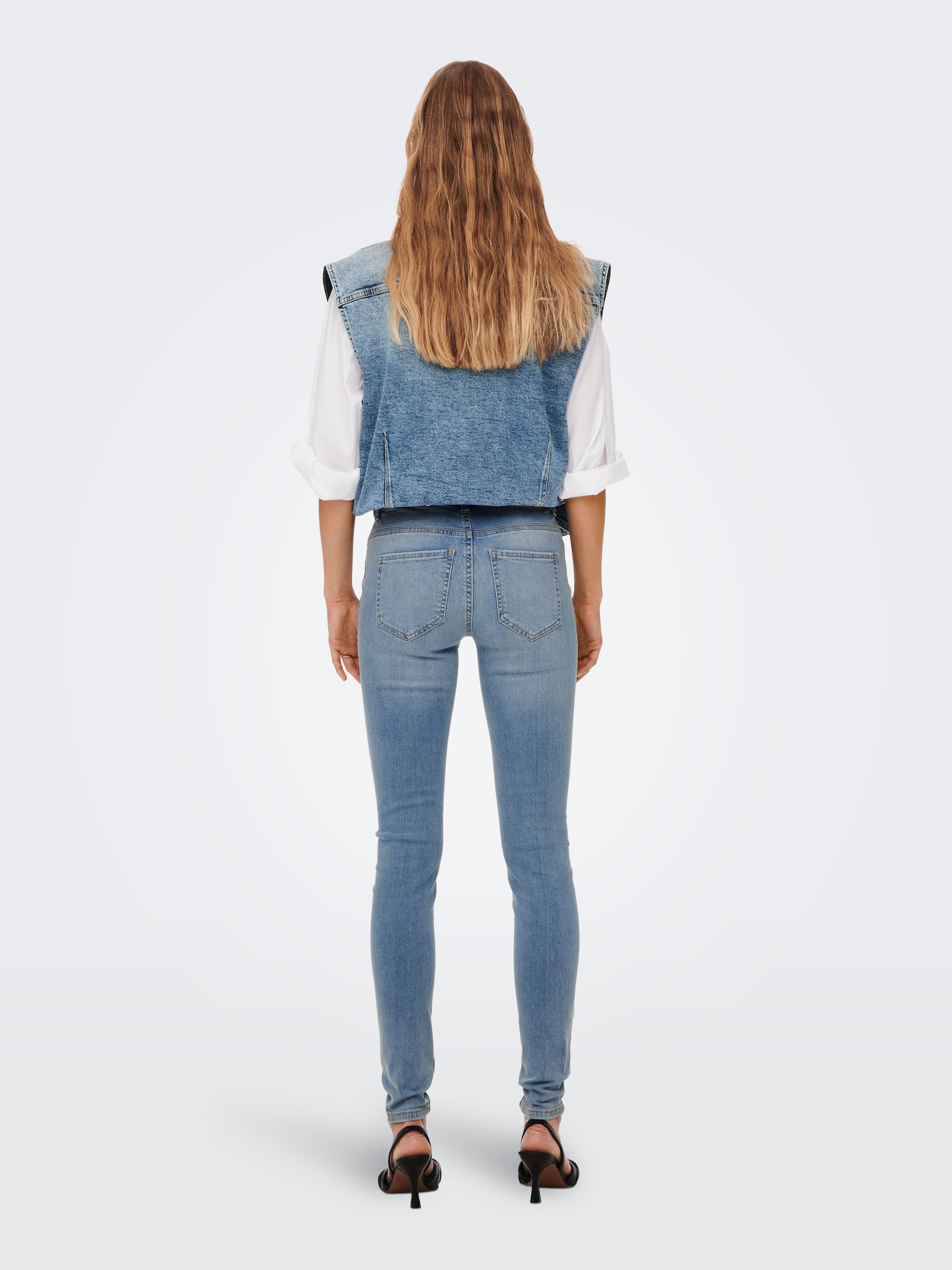 JDYBLUME Mittlere Taille Skinny Fit Jeans Light Blue Denim