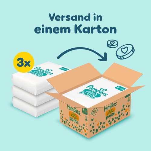 Pampers Premium Protection Pants Gr. 7, Monatsbox, 15kg+