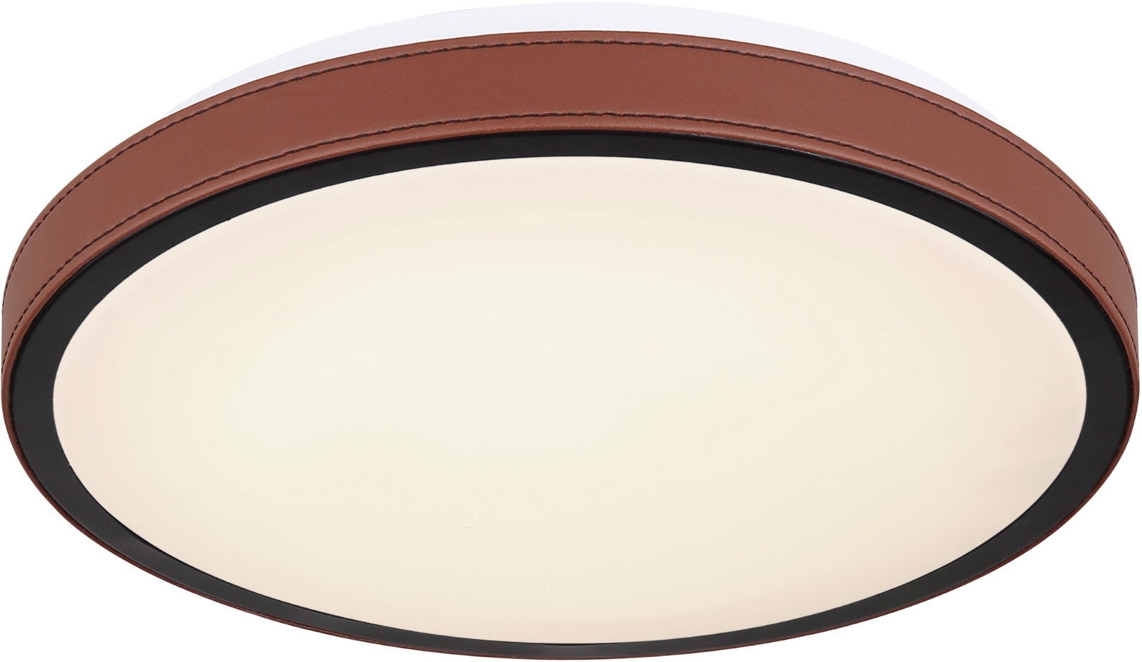 LED-Deckenleuchte - braun-schwarz-weiß - Ø 30 cm