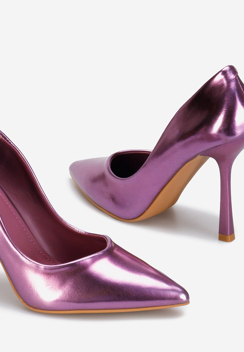 Chaussures à talon aiguille mauves Minda