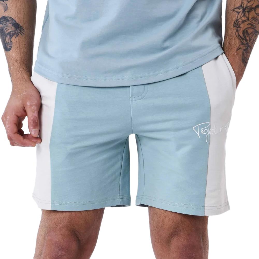 Project X Paris Short Bleu/Blanc Homme Project X Paris Colorblock