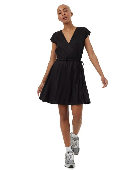 Woven Wrap Dress kjole