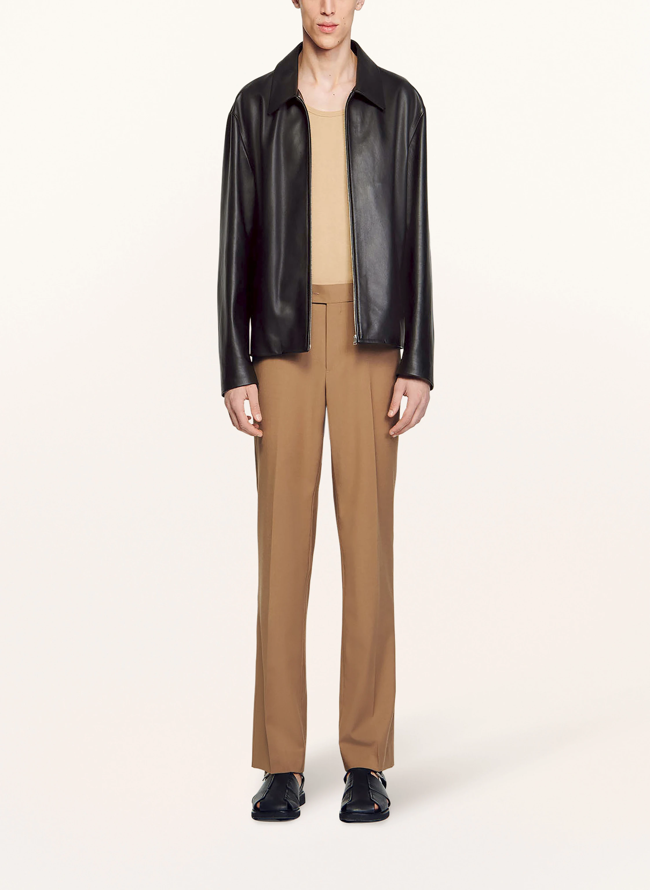 SANDRO Lederjacke