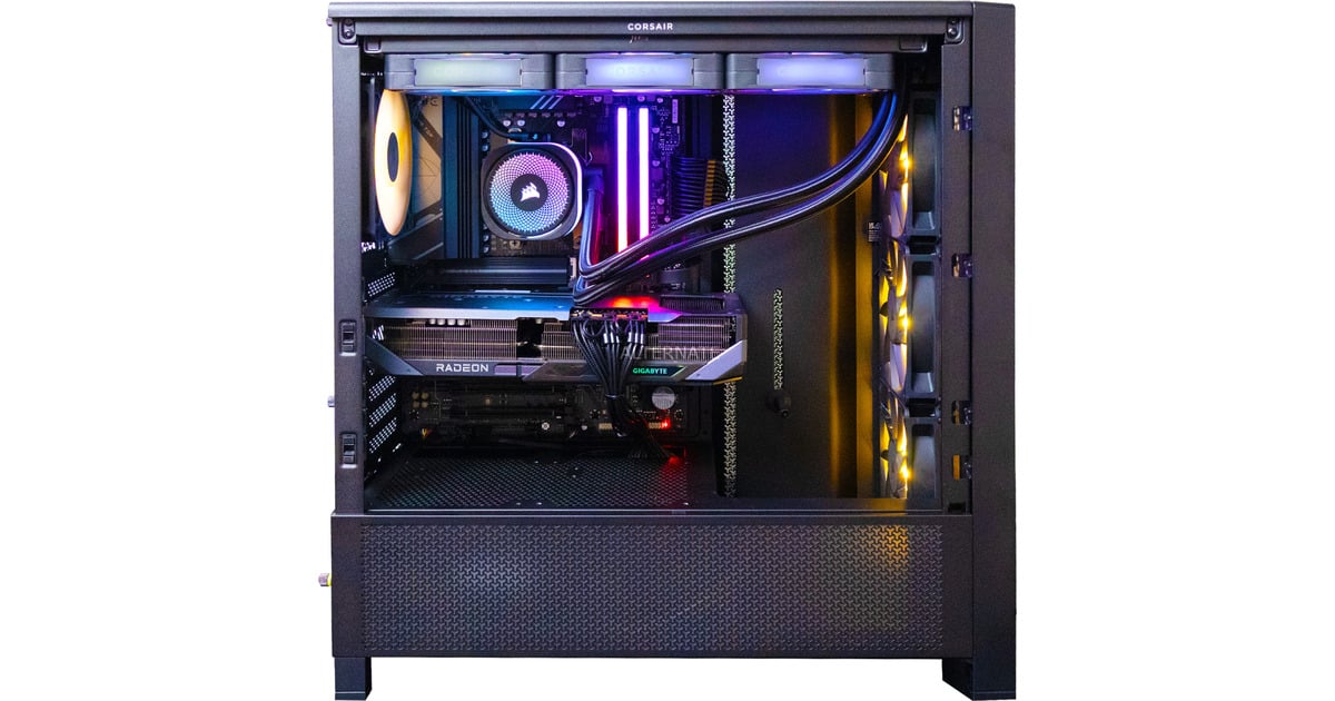 ALTERNATEThunderstorm Pro Ryzen 7 9070XT iCue Limited Edition Back2School gaming pc  (Zwart | R7 9800X3D | RX 9070 XT | 32 GB | 2 TB SSD)