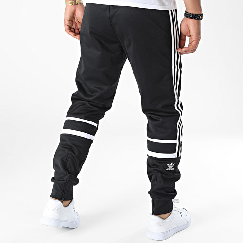 Pantalon Jogging A Bandes Cutline HK7429 Noir