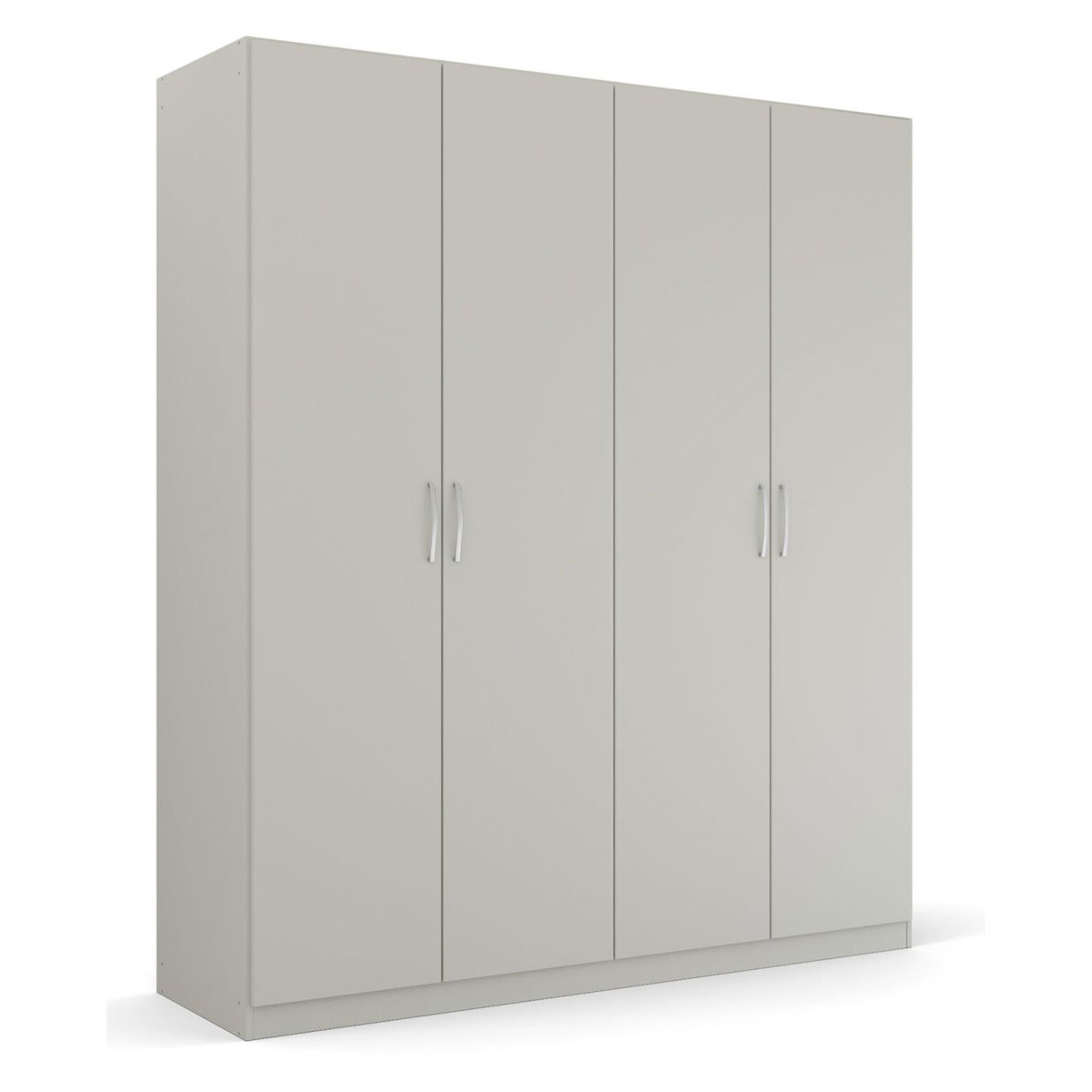 Drehtürenschrank - seidengrau - 4 Türen - 181 cm