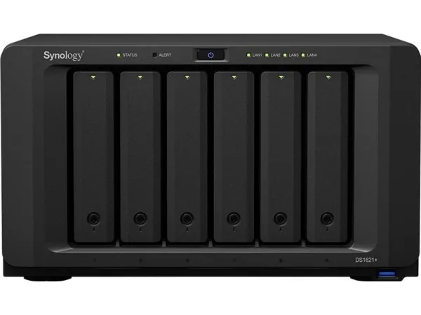 Synology DiskStation DS1621  - NAS-server - 6 bays - RAID 0, 1, JBOD - RAM 4 GB - Gigabit Ethernet - iSCSI support
