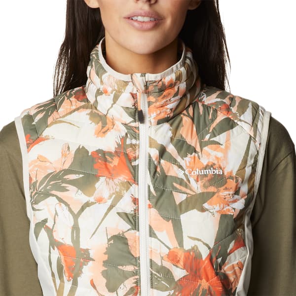 Doudoune randonnée COLUMBIA POWDER PASS™ VEST CHALK FLORICULTURE PRINT
