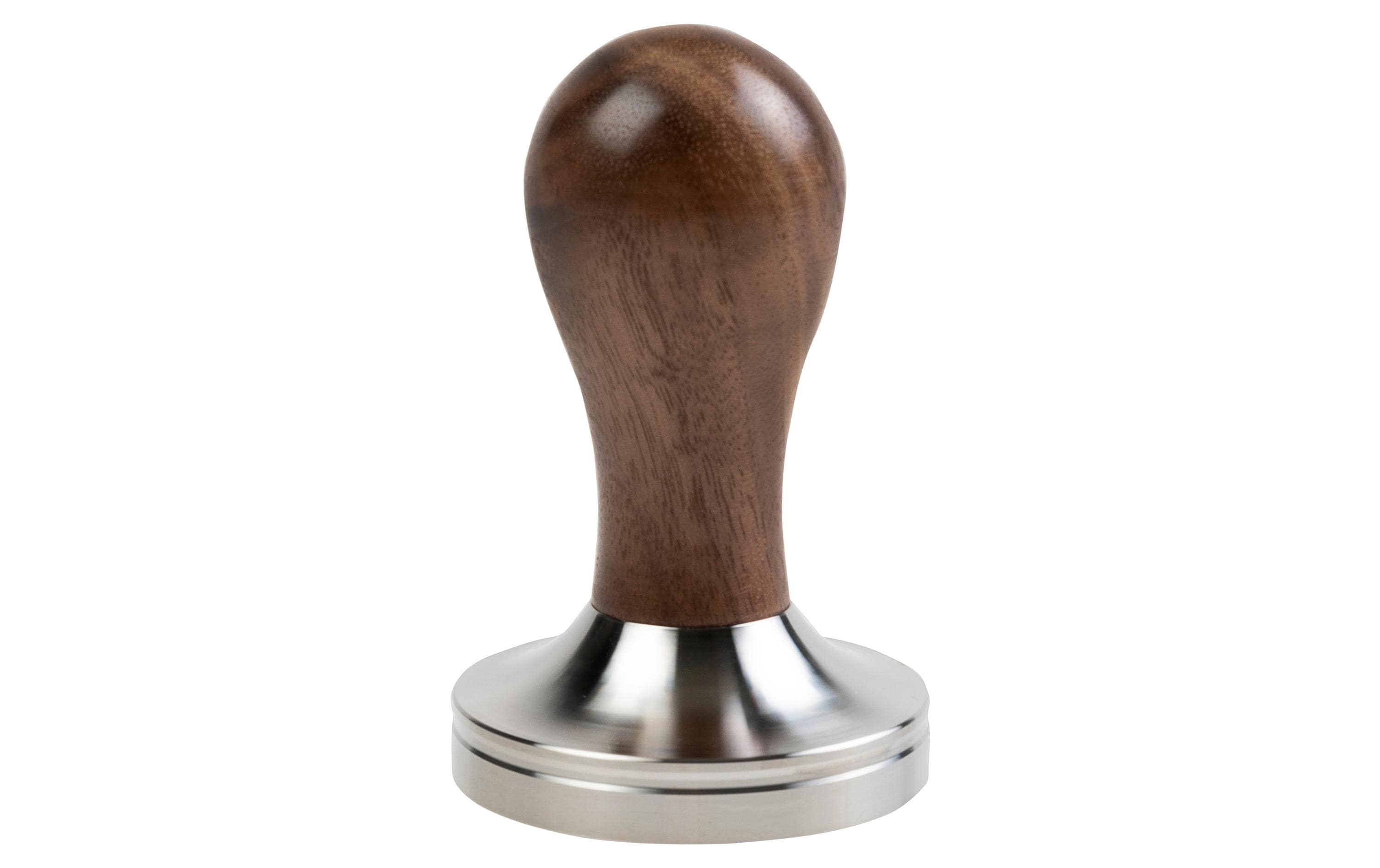 Tamper Walnuss Slim, 53 mmKaffee-Tamper zum Verdichten des Kaffeepulvers im Sieb