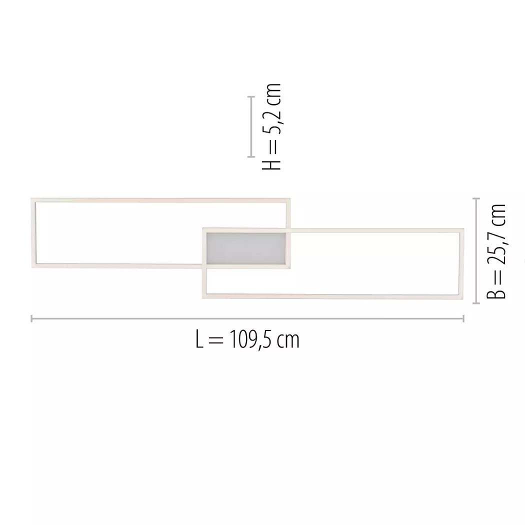 LED-Deckenleuchte Asmin