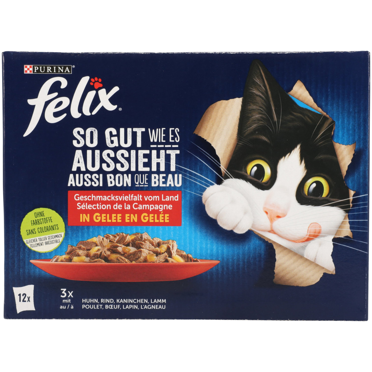 Felix so gut wie Katzenfutter in Gelee Fleisch 12x85g