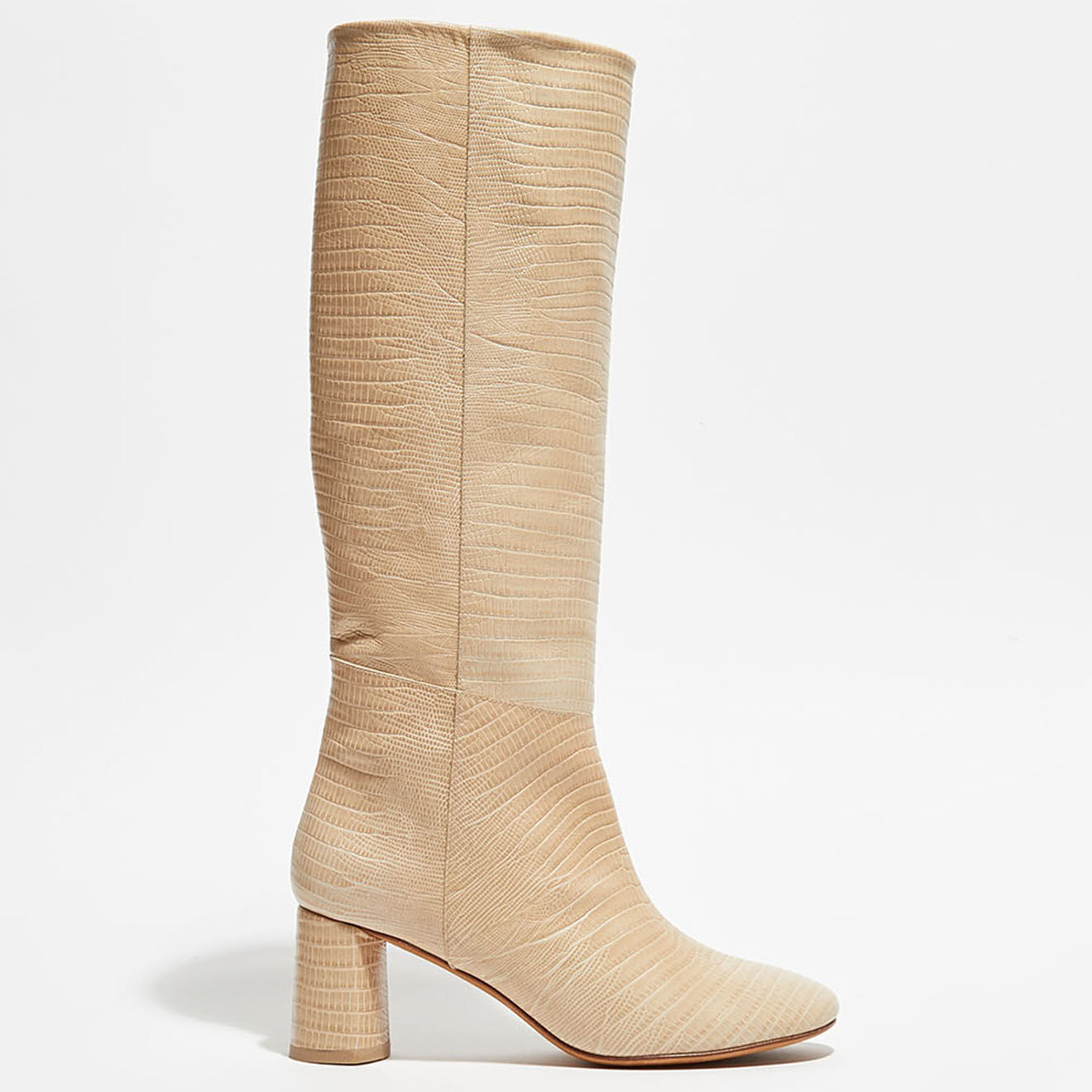 Loq Bottes en Cuir June beiges - Talon 6 cm