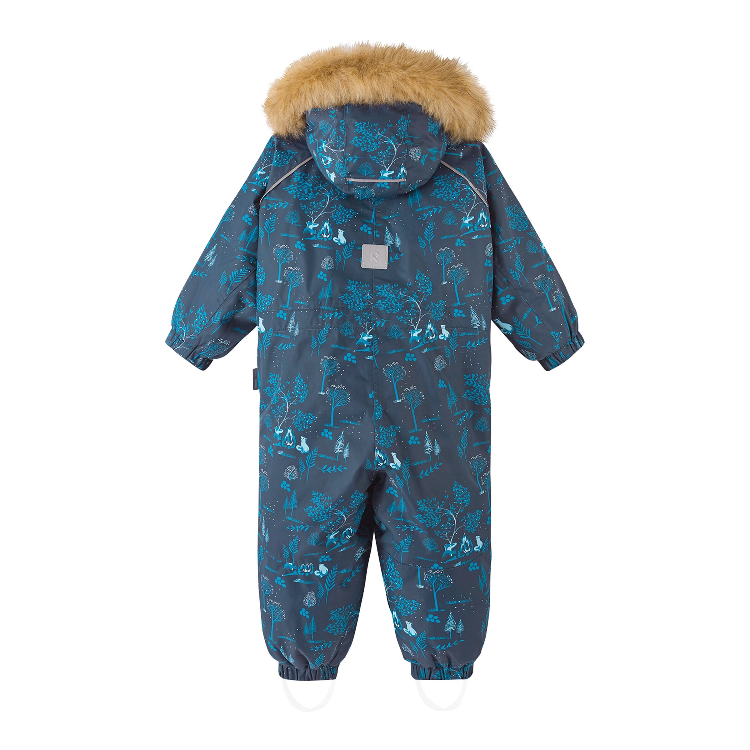 Reima Schneeoverall Kapuze mit Fake Fur marine