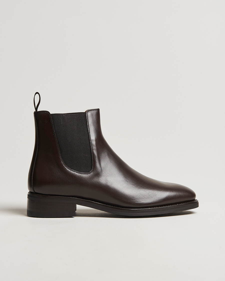 Oscar Jacobson Chelsea Boots Dark Mud Brown