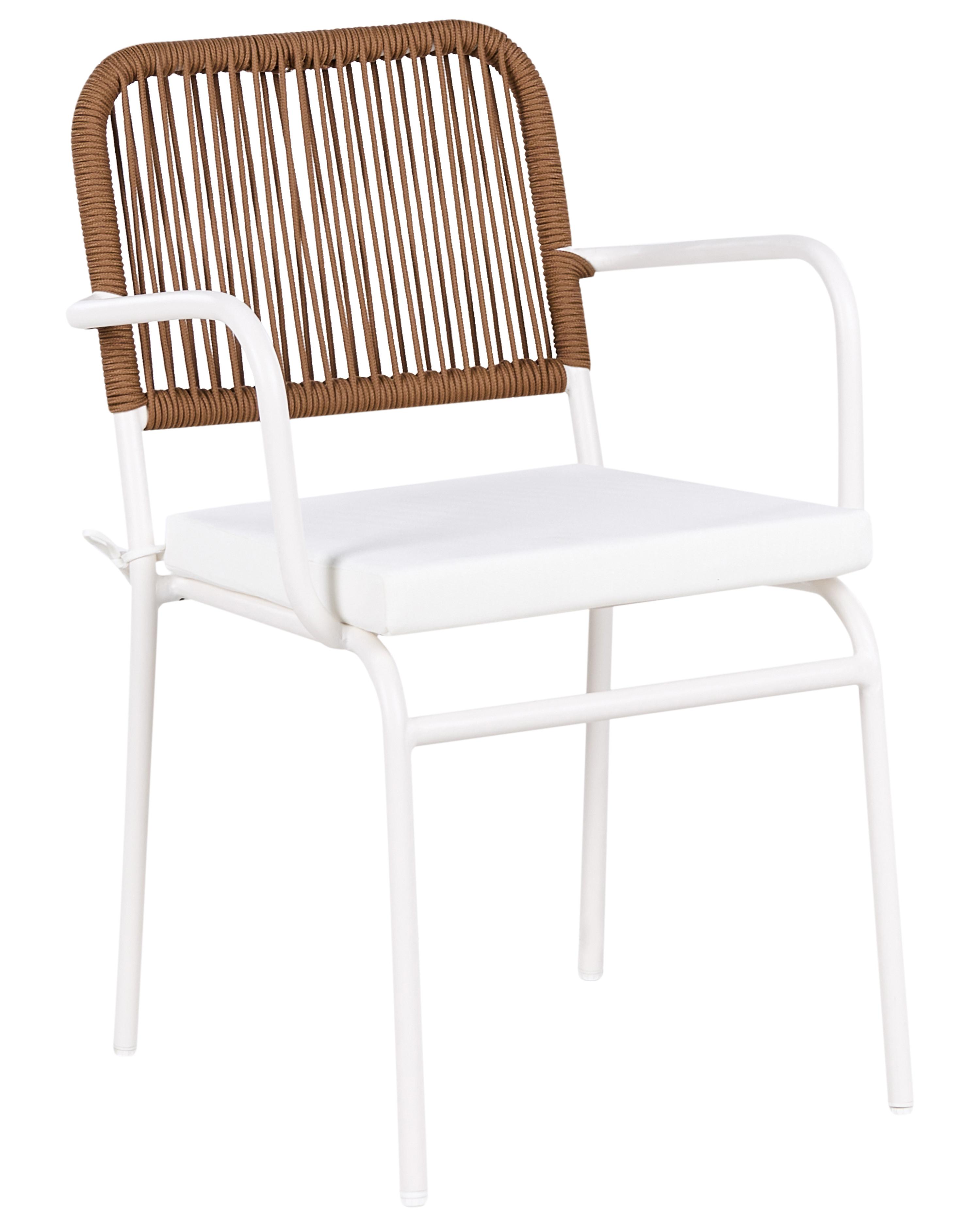 Set van 8 stoelen met zitkussen TACENO Metaal Wit