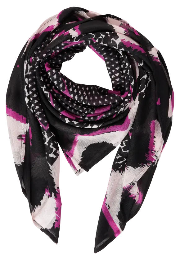 Halstuch mit Print - Black