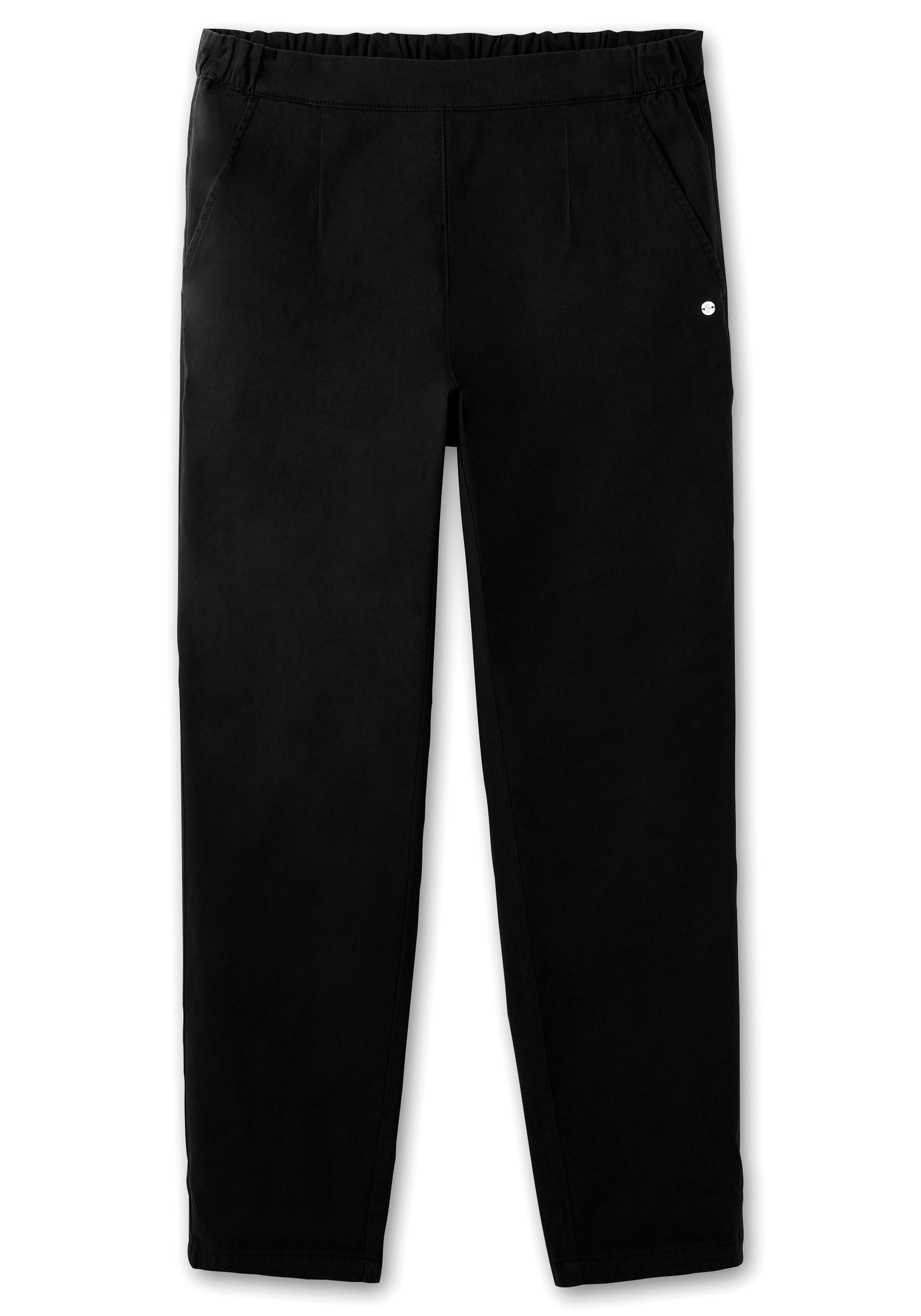 Chinohose mit Schlupfbund, aus weichem Twill