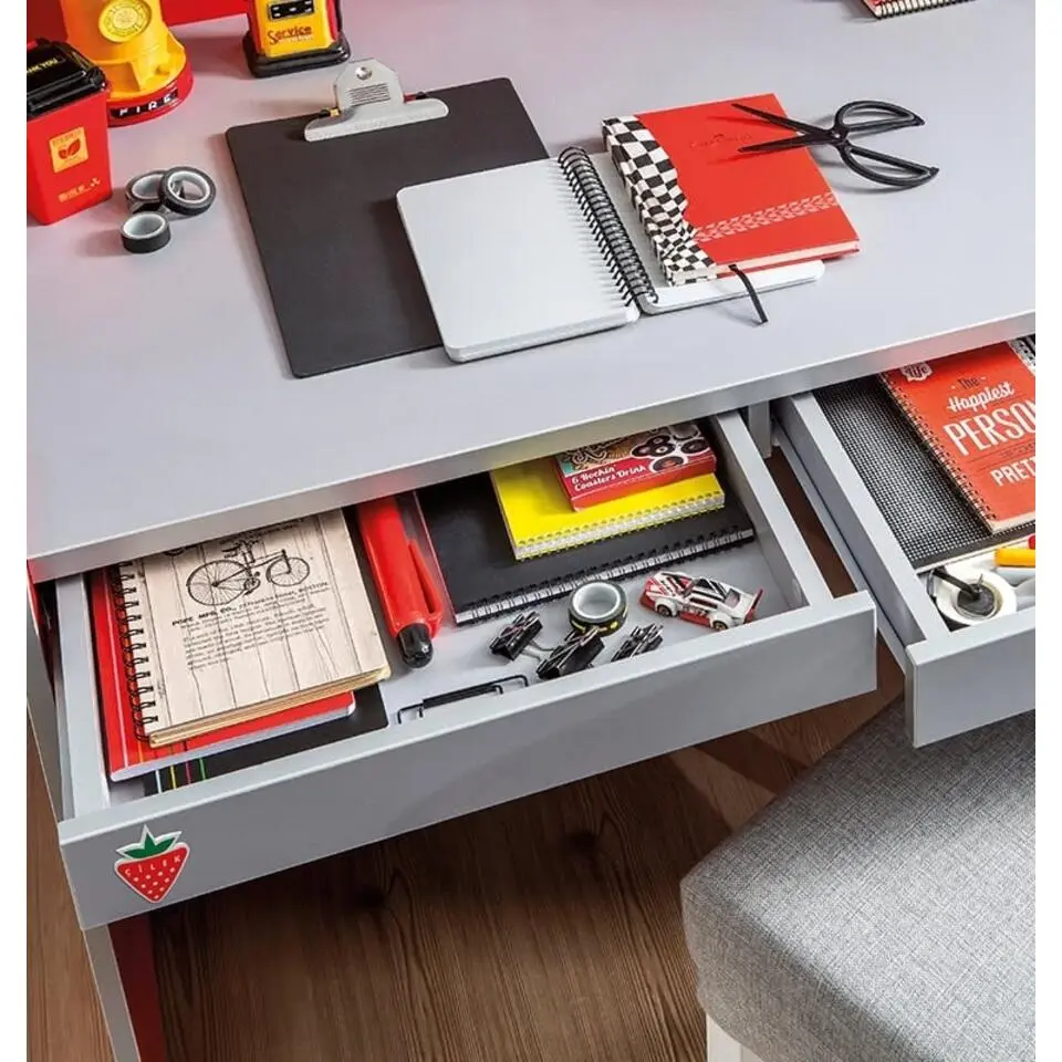 Race Cup - Autobureau - Jongenskamer - 68x103x151 cm - Rood
