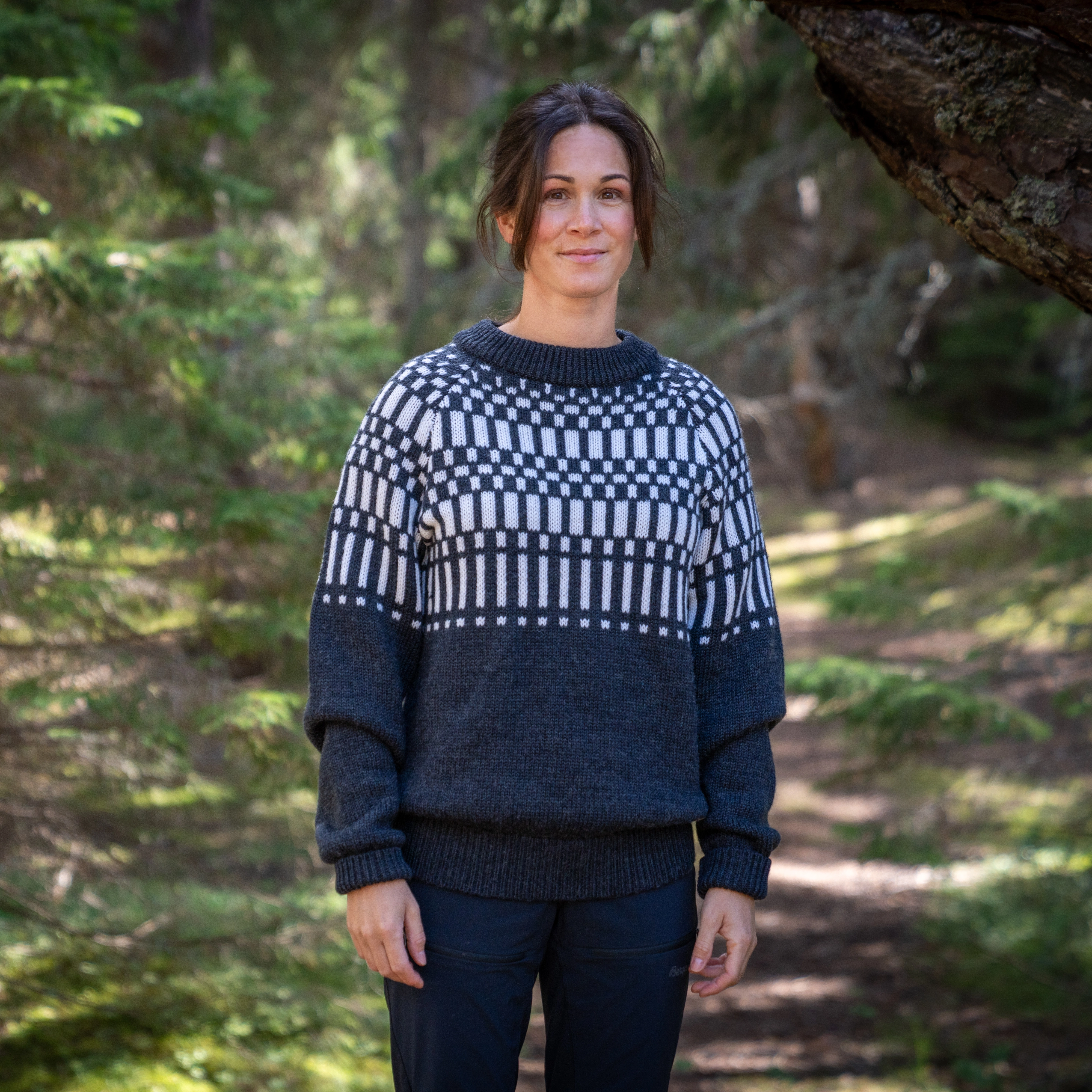 Nordmarka Merino Jumper Women Dark Shadow Grey / Aluminium