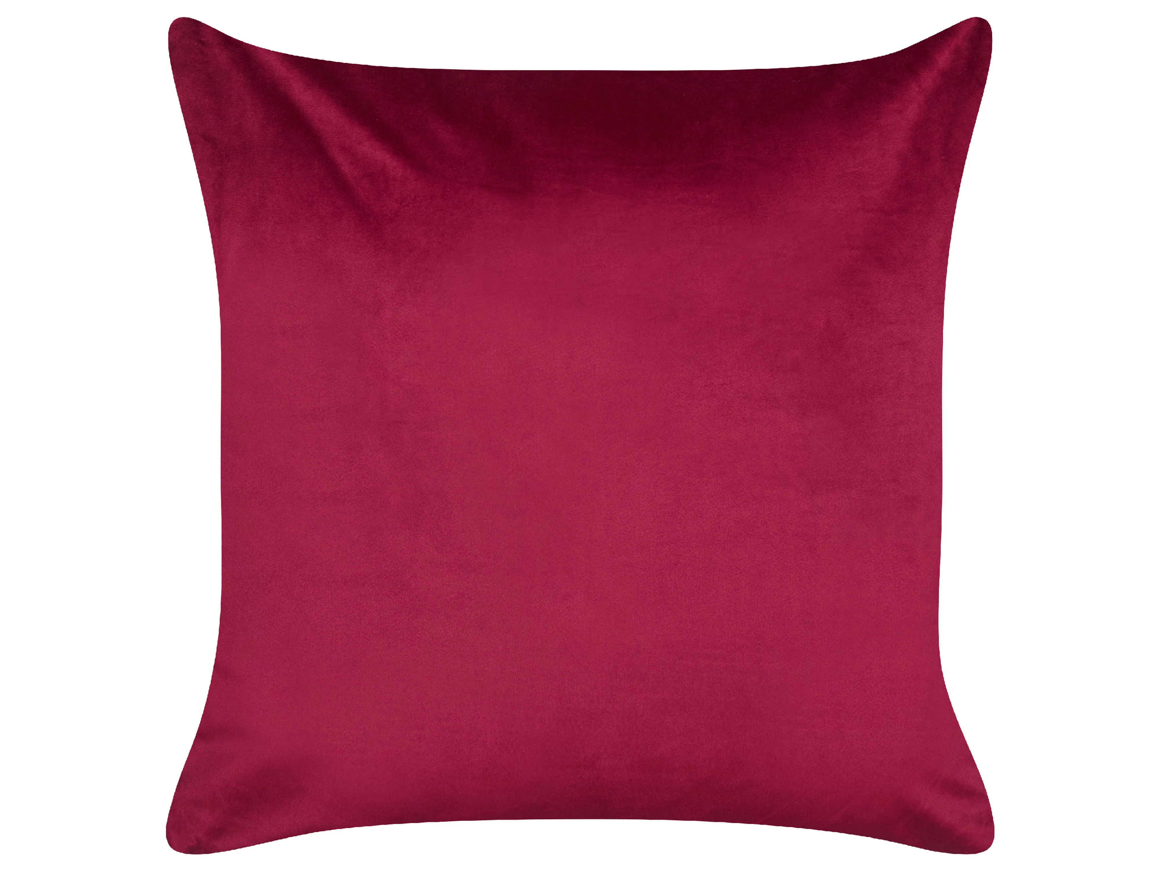 Set van 2 sierkussens GOLDSPRUCE Fluweel 45 x 45 cm Rood kerstmotief