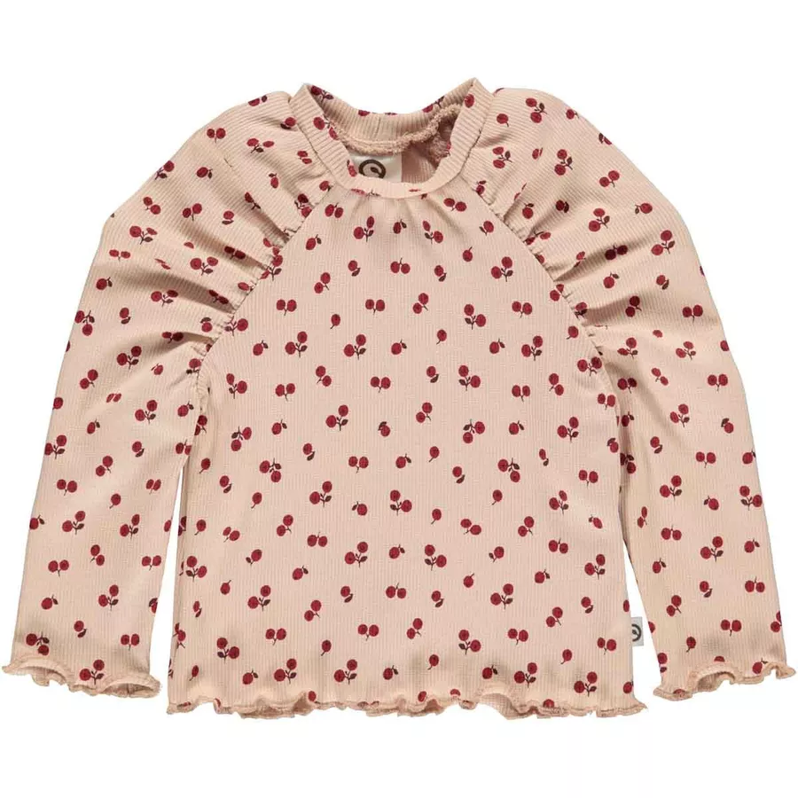 Müsli Babylangarmshirt roseFigBerryred