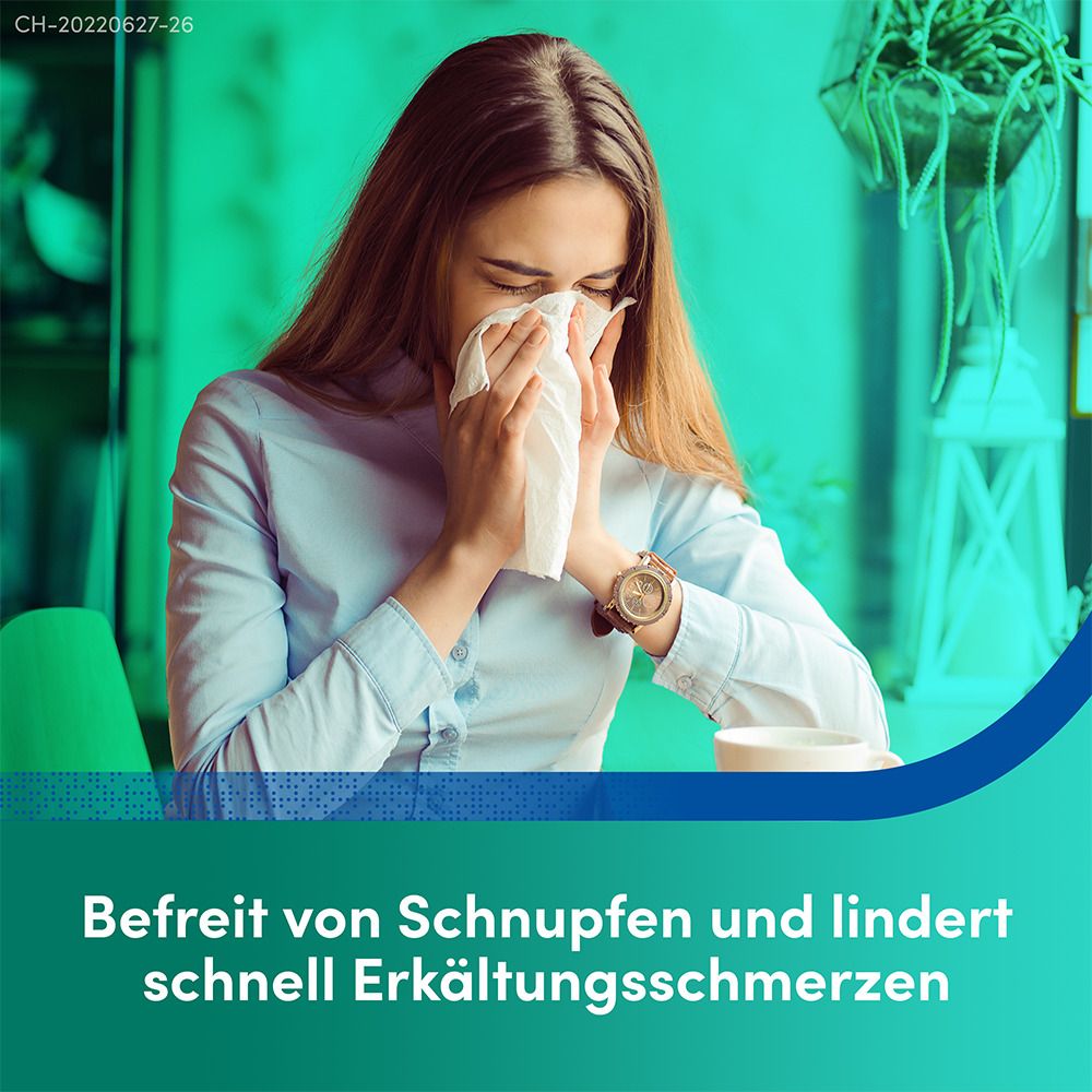 Aspirin® Complex Granulat-Sticks bei Schnupfen mit Schmerzen und Fieber
