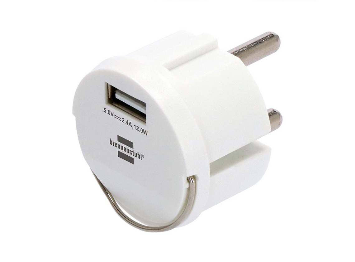Brennenstuhl 2,4A stopcontactadapter - USB-A