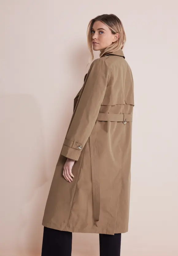 Moderner Trenchcoat - dark nutty mocca