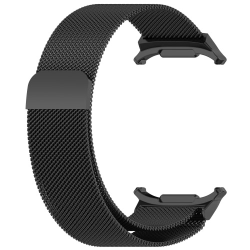 Samsung Galaxy Watch Ultra (47mm) Edelstahl Milanaise Armband mit Magnetverschluss (Gelenkumfang: 160-250mm) - Schwarz