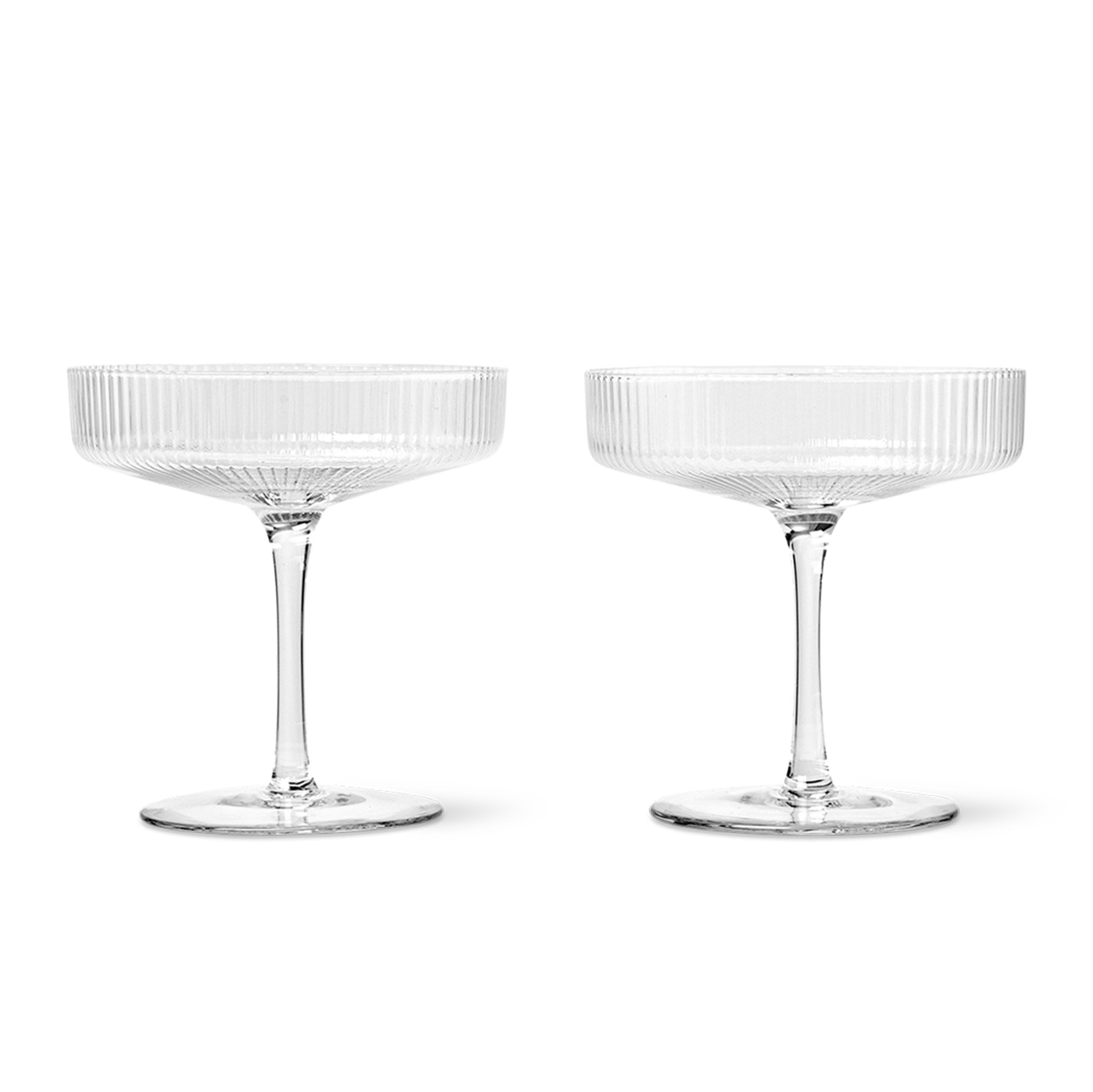 Champagnecoupe Ripple - set van 2