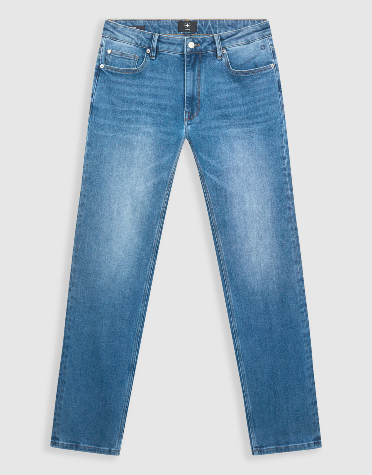 Slim Straight Fit Jeans Mediumstone L34