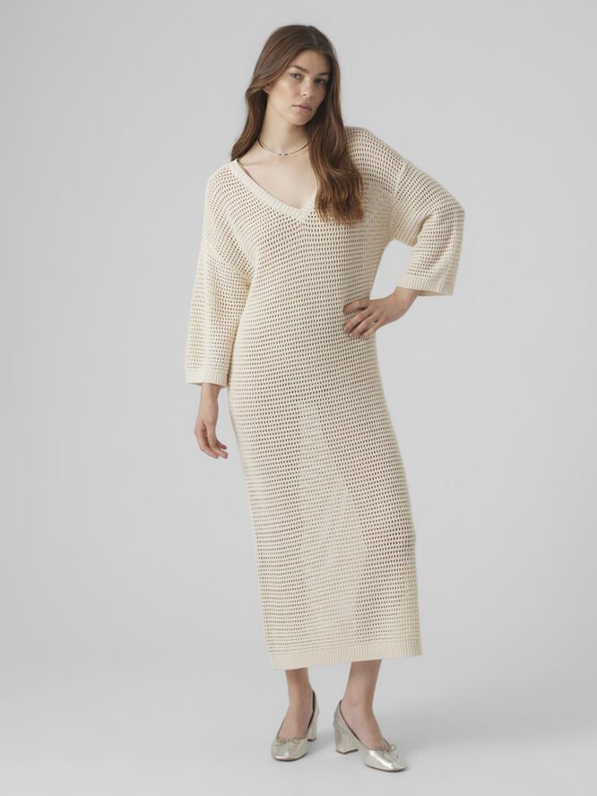 Vero Moda VMMADERA 3/4 CALF DRESS BOO Birch