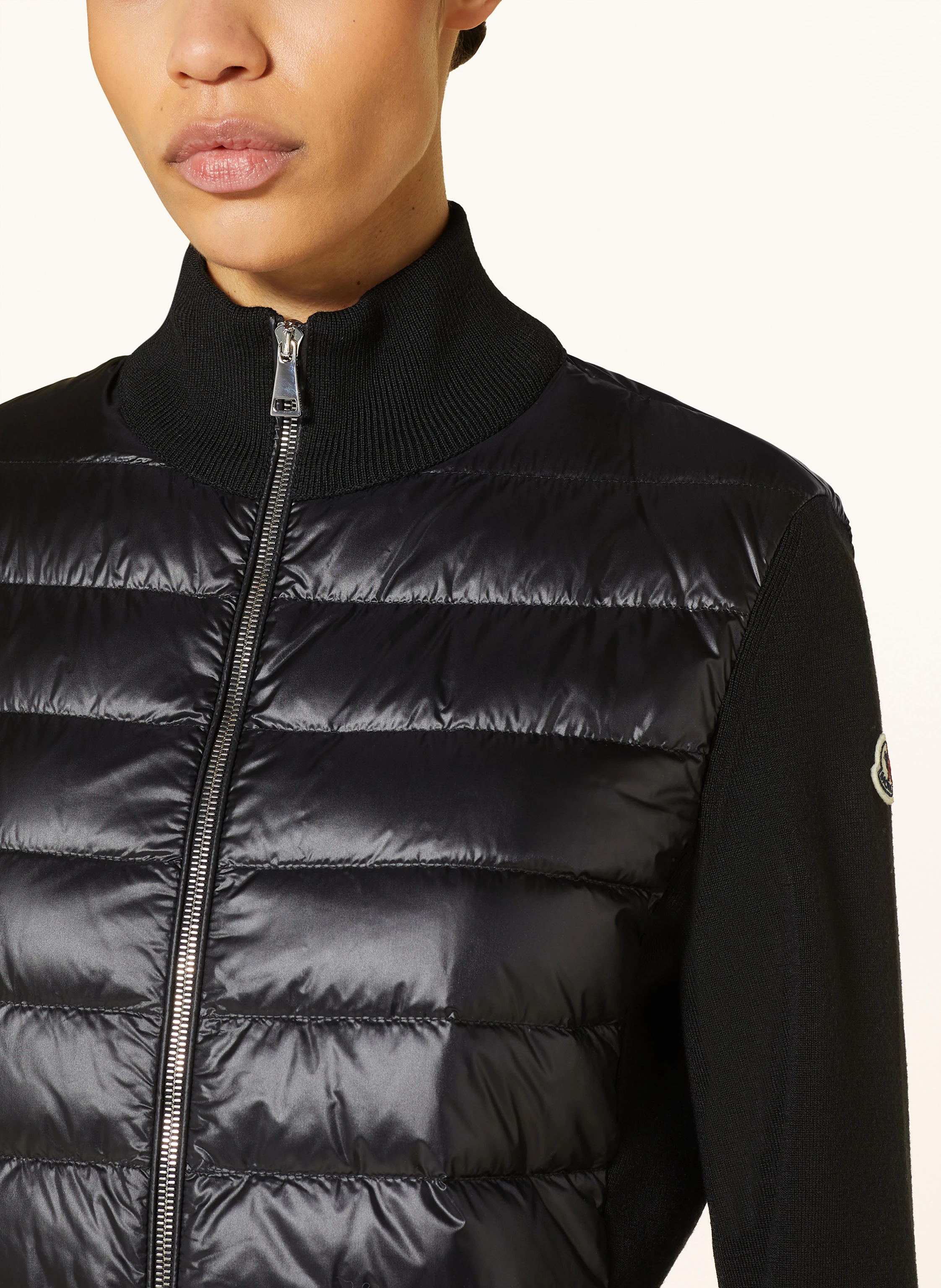 MONCLER Daunenjacke im Materialmix