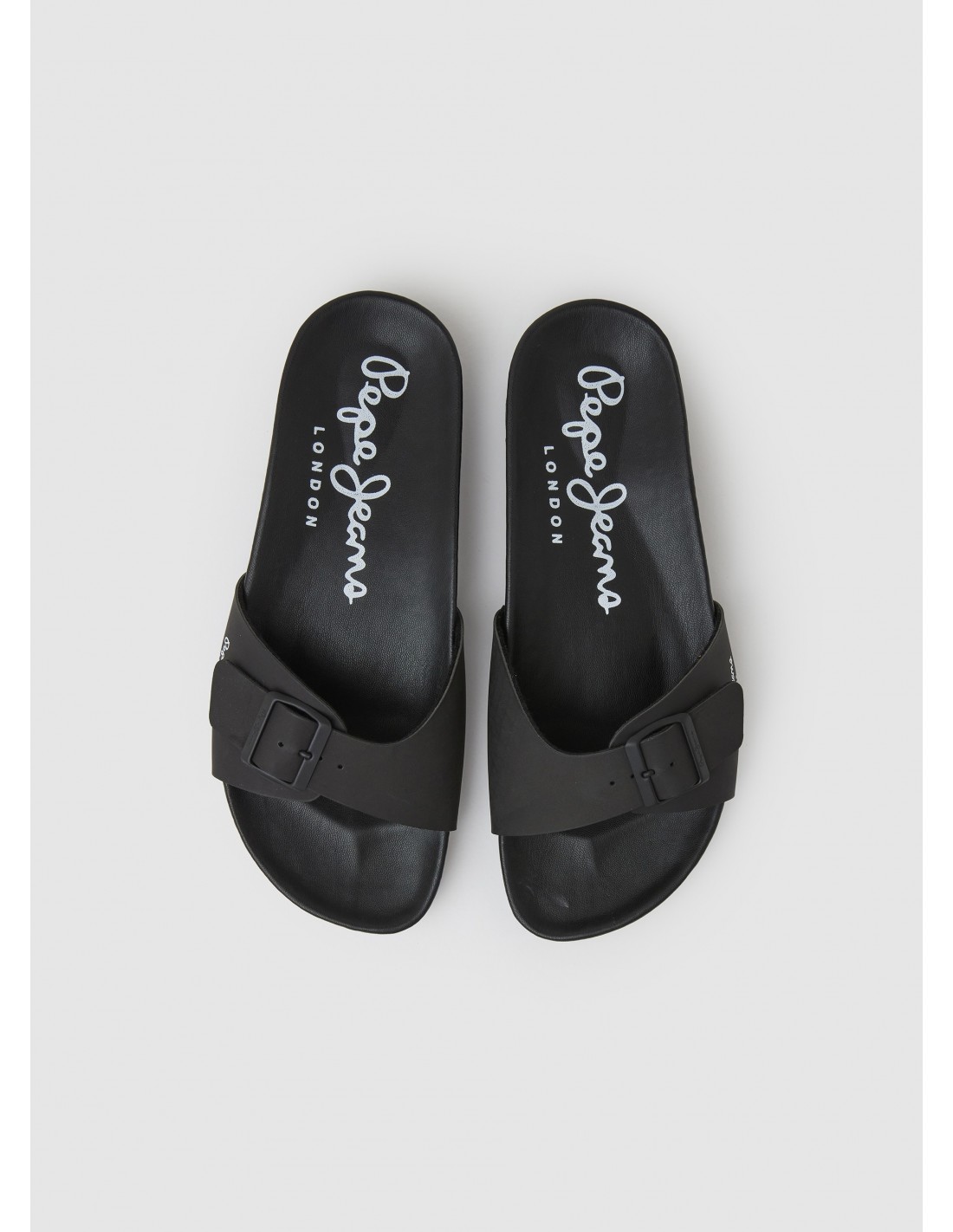 pepe jeans claquettes homme bio noir
