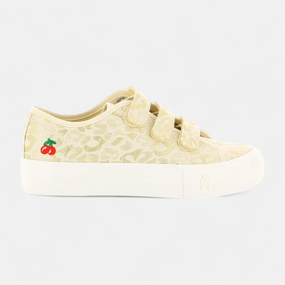 Baskets en toile Femme or