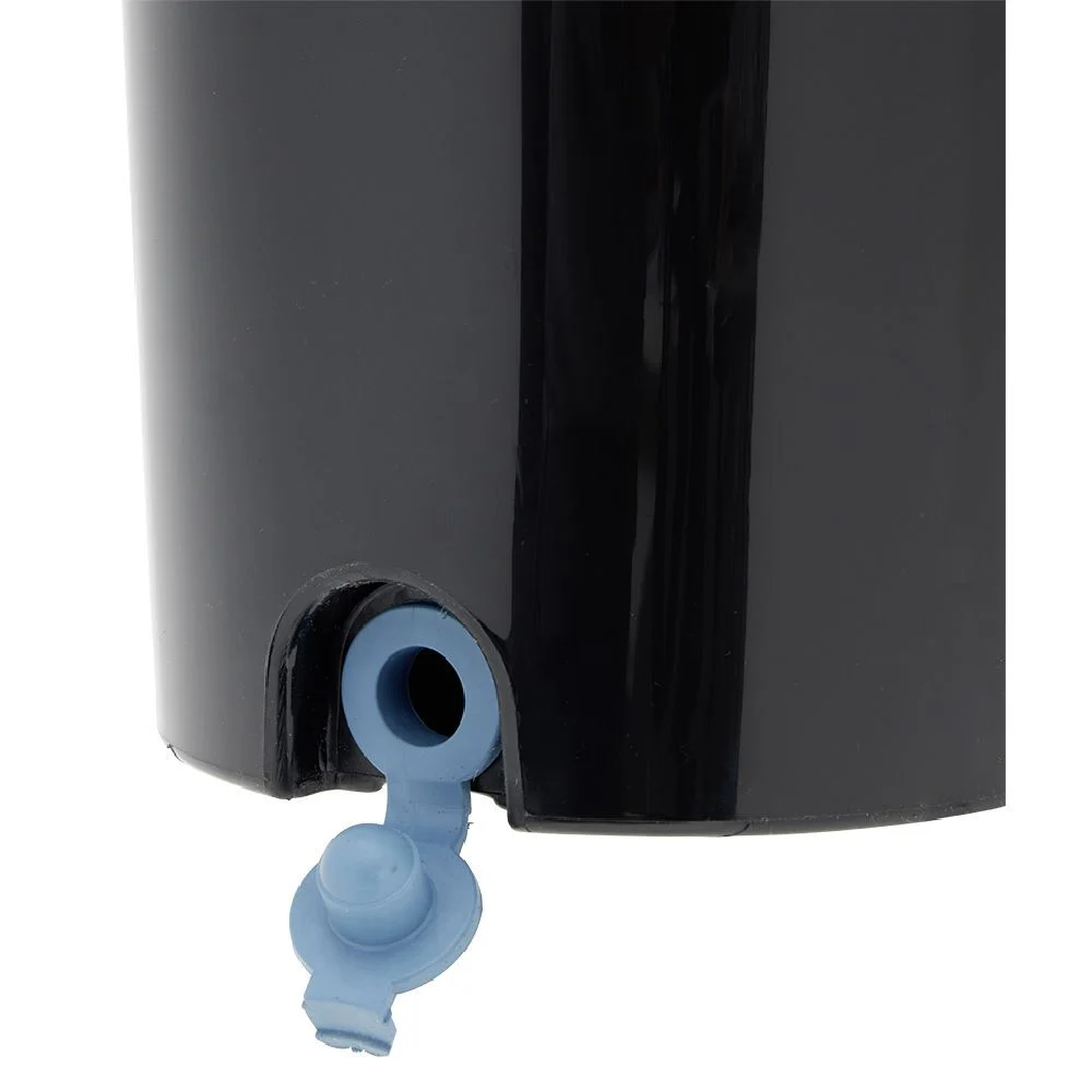 Seau essoreur + balai plat noir et bleu 8L