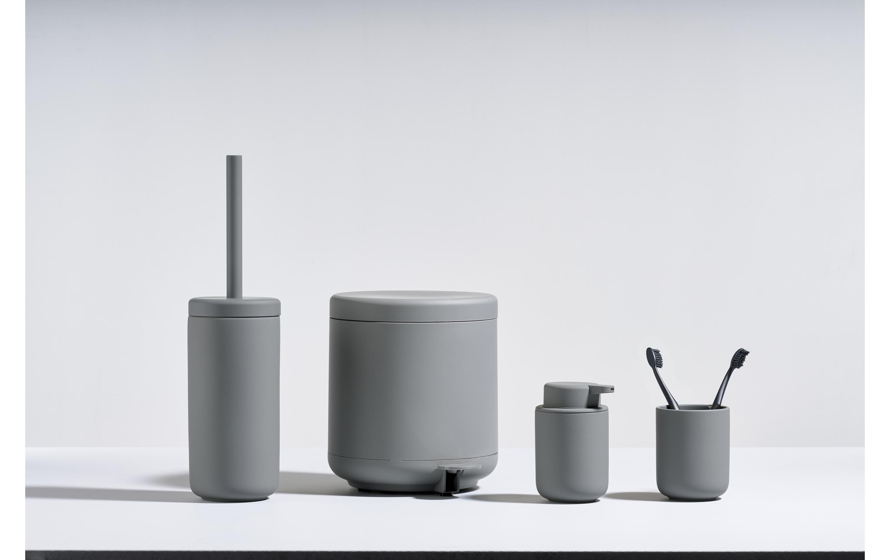 Toilettenbürste Ume Grey, SteingutToilettenbürste mit Innengefäss