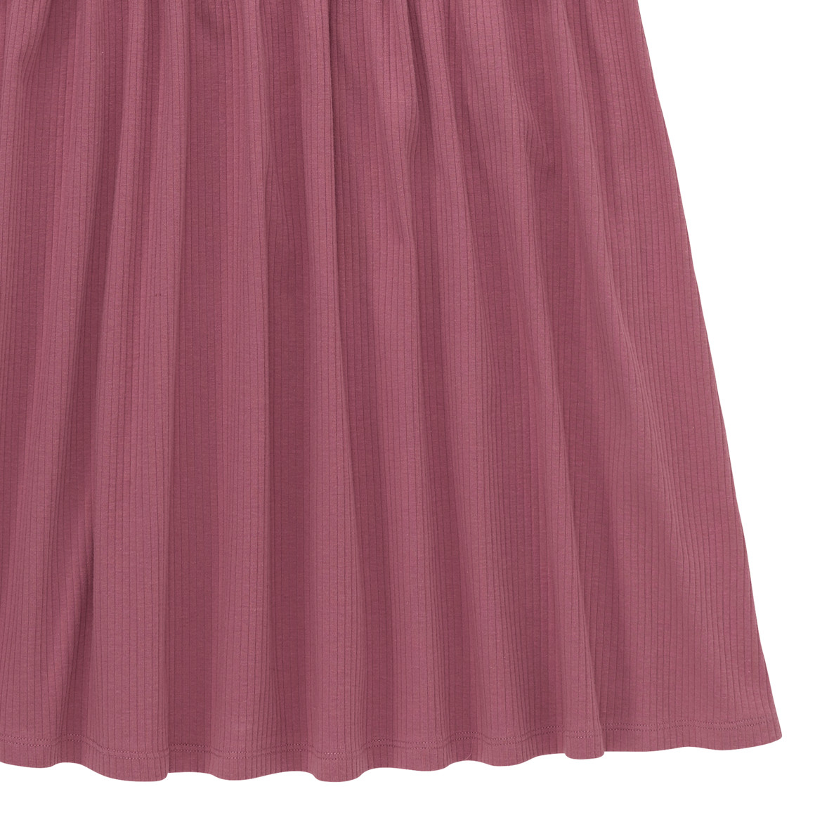 Topolino Mädchen Kleid mit Ripp-Struktur himbeer