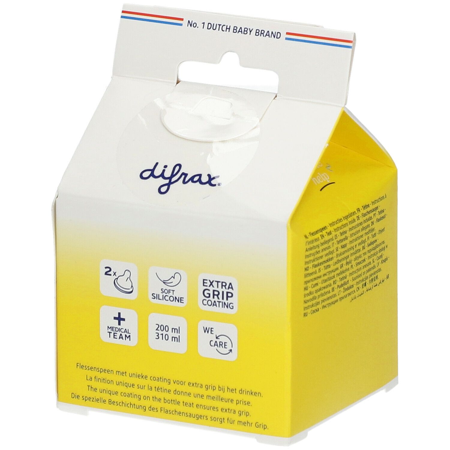 difrax® Flaschensauger Wide L +6m