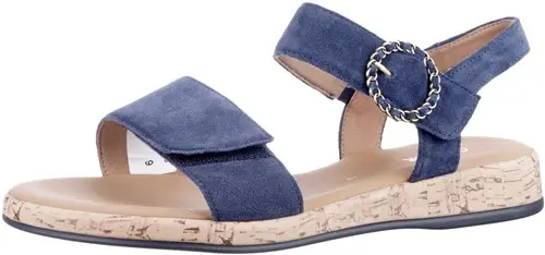 Gabor 82.734.36 maat 9 sandaal blauw Calandschoen