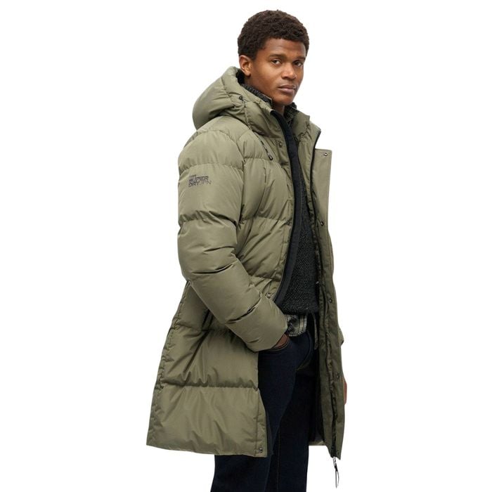 Superdry Fuji Padded Hooded Sports Puffer Mid Jas Heren