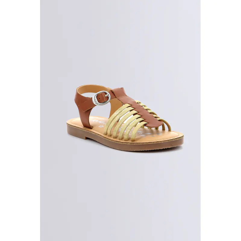 Premslim Camel or SANDALES Cuir Fille