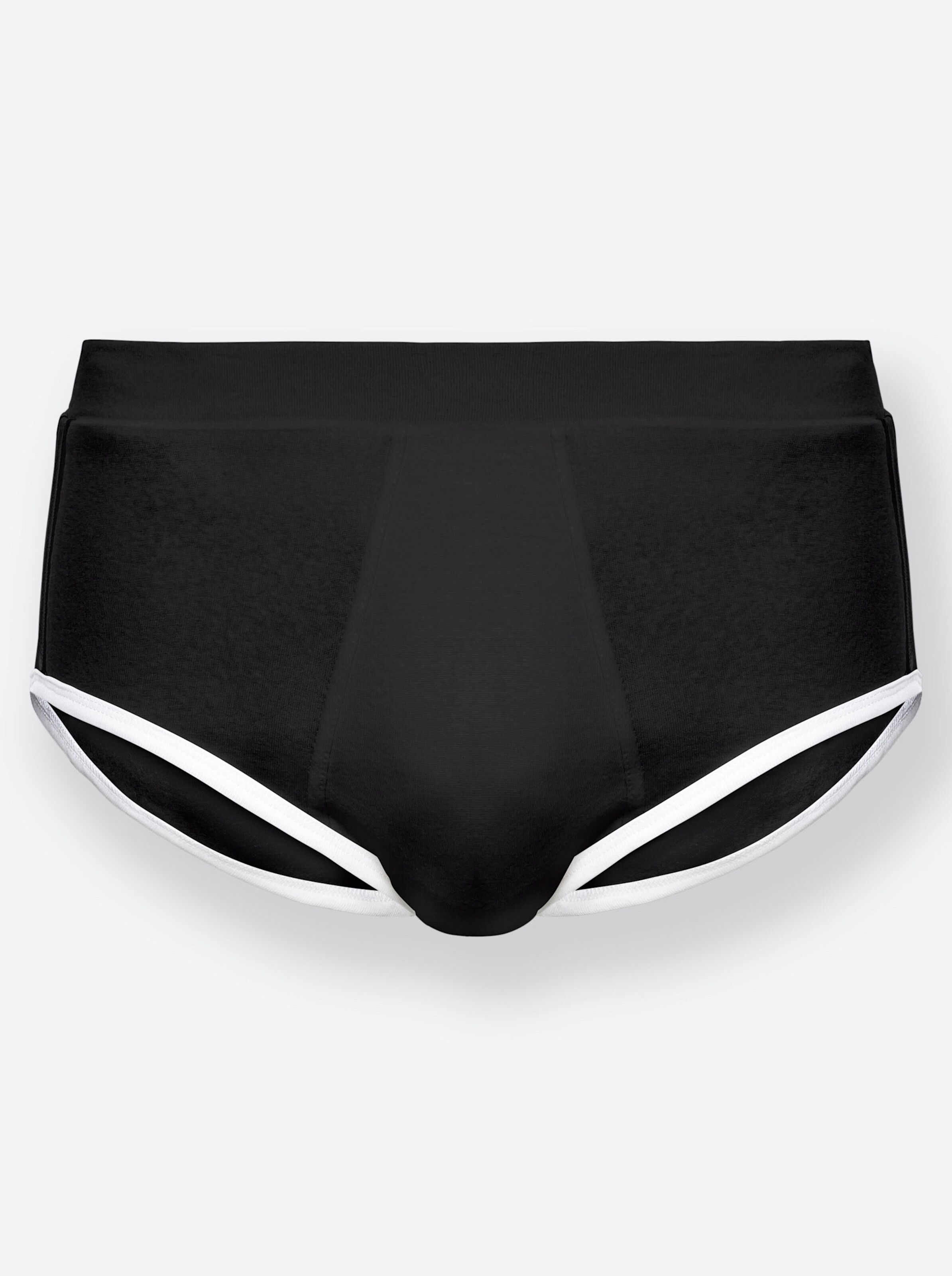 wäschepur men Slip in schwarz