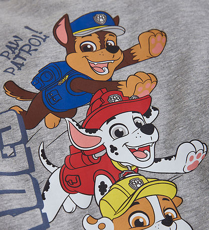 Minymo T-Shirt - Paw Patrol - Grey Melange